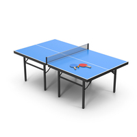 Blue Table Tennis Set PNG & PSD Images