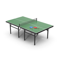 Green Table Tennis Set PNG & PSD Images