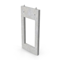 Concrete Wall With Window PNG & PSD Images