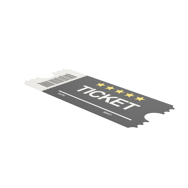 Black Cinema Ticket PNG & PSD Images