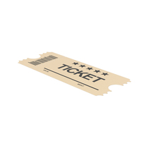 Beige Ticket PNG & PSD Images