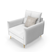 White Armchair PNG & PSD Images