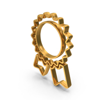 Gold Badge Outline Icon PNG & PSD Images