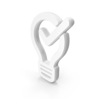 Approved Idea Symbol White PNG & PSD Images