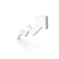 White Growth Arrow Symbol PNG & PSD Images