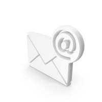 White Email Symbol PNG & PSD Images