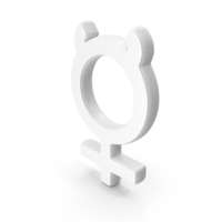 Mercury Astrological Symbols White PNG & PSD Images