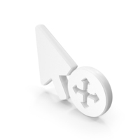 White Cursor Move Selection Symbol PNG & PSD Images