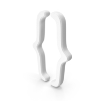 Parentheses Symbol White PNG & PSD Images