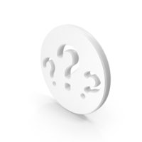 Question Mark Symbol White PNG & PSD Images