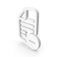 White Remove Document Symbol PNG & PSD Images