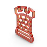 Red Glass Rook Symbol PNG & PSD Images