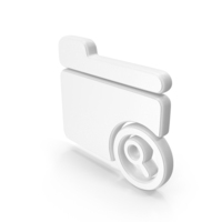 White Search Folder Symbol PNG & PSD Images