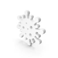 White Virus Symbol PNG & PSD Images