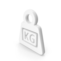 Weight Kg Symbol White PNG & PSD Images