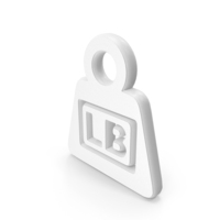 White Weight Lb Symbol PNG & PSD Images