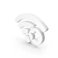 Wifi Star Sign Symbol White PNG & PSD Images