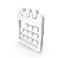 White Calendar Symbol PNG & PSD Images