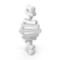 White DNA Medical Symbol PNG & PSD Images