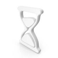White Sandglass Symbol PNG & PSD Images