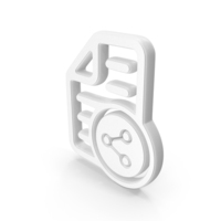 White Share Document Symbol PNG & PSD Images