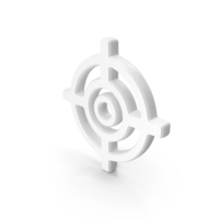 White Target Symbol PNG & PSD Images