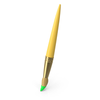 Artist Paint Brush Cartoon Yellow PNG & PSD Images