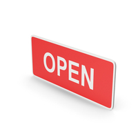 Open Red Shop Sign PNG & PSD Images
