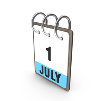 July 1st Calendar PNG & PSD Images