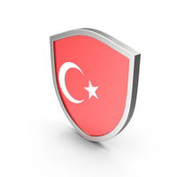 Turkey Flag Shield PNG & PSD Images