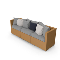 Rattan Lounge Sofa PNG & PSD Images