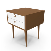 Modern Bedside Table Brown PNG & PSD Images