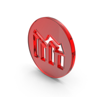 Business Performance Decline Chart Symbol Glass PNG & PSD Images