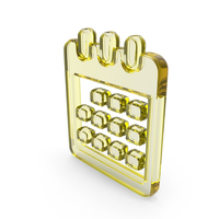 Calendar Symbol Glass PNG & PSD Images