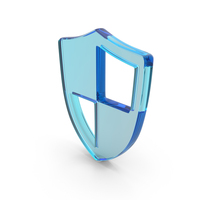 Crossed Shield Symbol Glass PNG & PSD Images