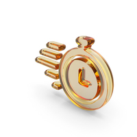 Hurry Up Stop Watch Symbol Glass PNG & PSD Images