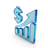 Money Profit Analytics Line Growth Chart Symbol Glass PNG & PSD Images