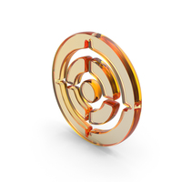 Orange Glass Target Symbol PNG & PSD Images
