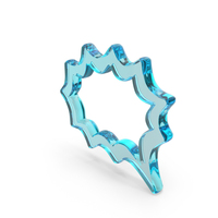 Thought Bubble Shape Symbol Glass PNG & PSD Images