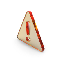 Warning Caution Sign Alarm Fatal Error Symbol Glass PNG & PSD Images