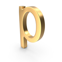 Gold Letter P PNG & PSD Images