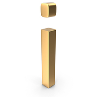 Gold Letter I PNG & PSD Images