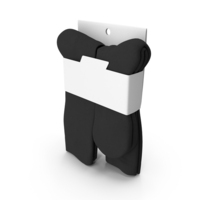 Hanging Socks Black Blank PNG & PSD Images