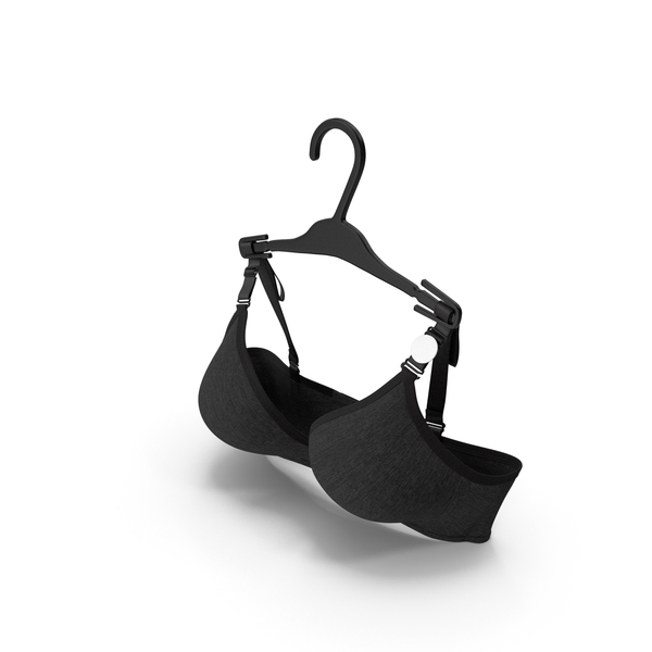 Hanging Bra Black PNG & PSD Images