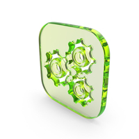 Adjustment Gear Symbol Glass PNG & PSD Images