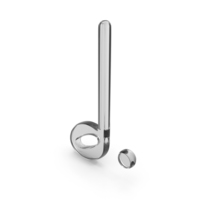 Dotted Half Note Music Symbol Glass PNG & PSD Images