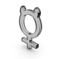 Black Glass Mercury Astrological Symbol PNG & PSD Images