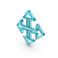 Blue Glass Move Cursor Symbol PNG & PSD Images