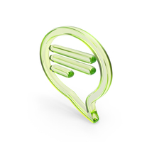 Speech Bubble Text Message Symbol Glass PNG & PSD Images