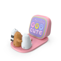 Phone Holder We Bare Bears Unbearably Cute PNG & PSD Images